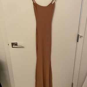 Skims XXS Loungewear Dress in Camel (New)